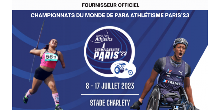 Official supplier - PARIS’23 Para Athletics World Championships