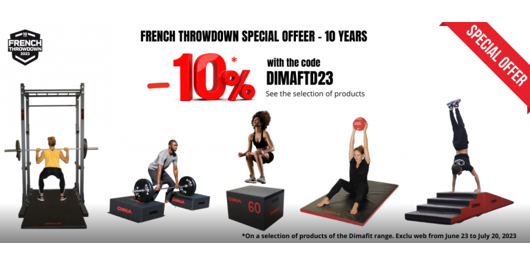 DIMAFIT RANGE PROMOTION FOR THE 10TH EDITION OF THE FRENCH THROWDOWN