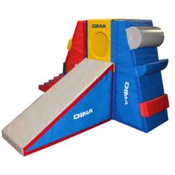 GYM KID - 7 MODULESFOAM OBSTACLE COURSEFOR 3-12 YEARS OLD CHILDREN