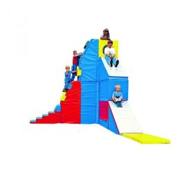 GYM KID PLUS - 14 MODULES FOAM OBSTACLE COURSE FOR 3-12 YEARS OLD CHILDRENS