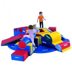 NOT SCARED OBSTACLE COURSE 20 FOAM MODULES FOR 2-8 YEARS OLD CHILDRENS