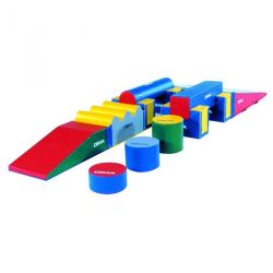 BIG BALANCING OBSTACLE COURSE 12 FOAM MODULES FOR 3-8 YEARS CHILDREN