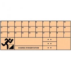 ORIENTEERING CHECK CARDS SET OF 50