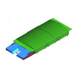 INTEGRAL SHED  FOR INTERNATIONAL DOUBLE-FRONT UP&amp;DOWN POLE-VAULT LANDING SYSTEM OF 11.00 X 6.00 M
