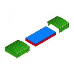 SHED FOR INTERNATIONAL HIGH JUMP LANDING SYSTEM FOR 6.00 X 4.00 M MATS