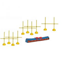 MULTI-FUNCTION HURDLES WITH BASE TO BE FILLED SET OF 5