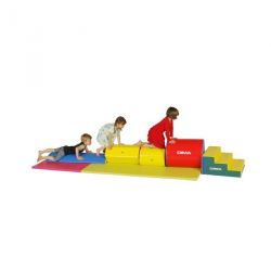BALANCING OBSTACLE COURSE 5 FOAM MODULES FOR 3-8 YEARS OLD CHILDRENS