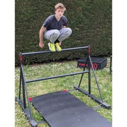 PARKOUR / FREERUNNING DOUBLE WINDOW BARS WITH BRACES - 1M25