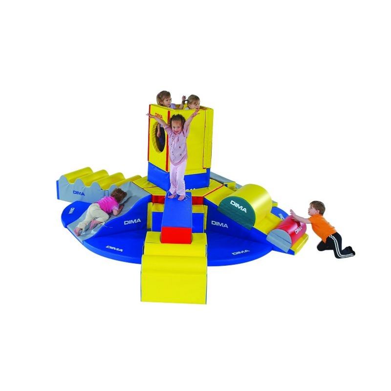 Parcours de motricité des diaboliques<br/>22 modules mousse<br/>pour enfants de 2-8 ans