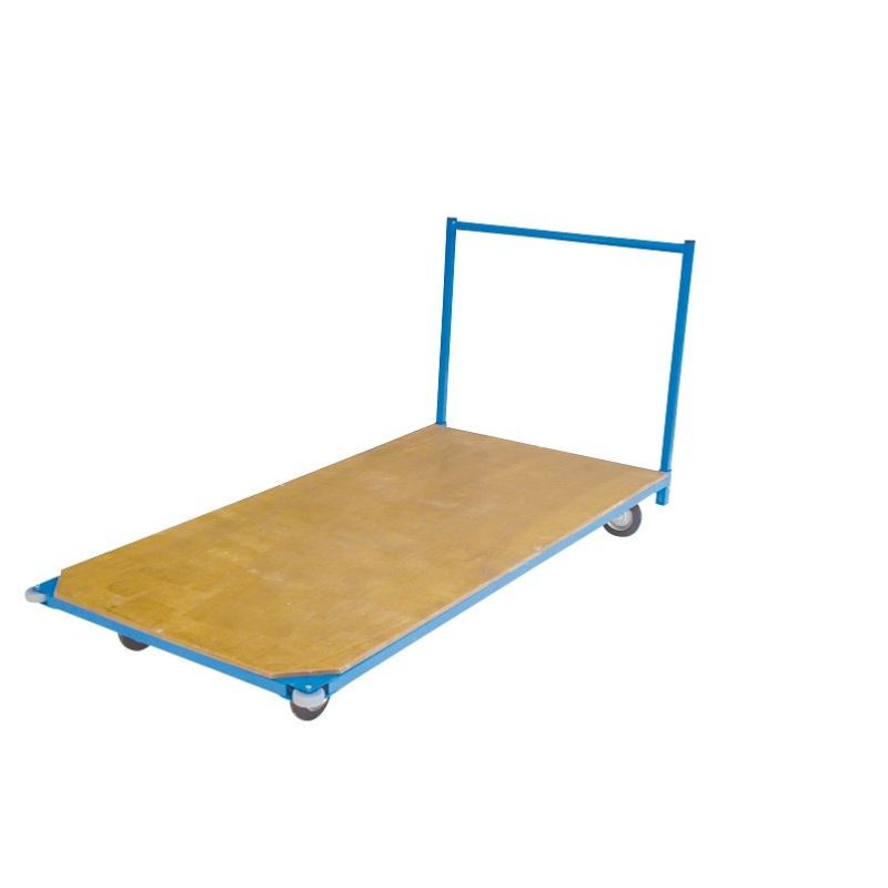 CHARIOT DE TRANSPORT POUR TAPIS <br />AVEC PLATEAU BOIS 200X100CM PLEYEL GYM