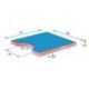 MATELAS DE CHUTE NAGE-KOMI <br />AVEC ENCOCHE TRAPEZOIDALE<br />240 X 200 X 20 CM