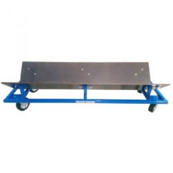 CHARIOT DE TRANSPORT POUR PISTE ENROULABLE SUR ROULETTE