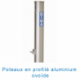 POTEAUX HAUTEUR ALUMINIUM <br />GRAND CHAMPIONNAT <br />A MANIVELLE - LA PAIRE