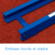 RAIL POTEAUX PERCHE A FIXER<br />AVEC CHARIOTS