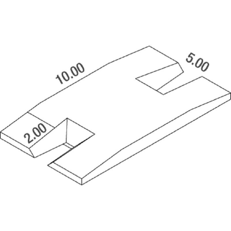 MATELAS PERCHE MEETING<br />DOUBLE ENTREE DIMASPORT<br />10.00 X 5.00 X 0.80/0.50 M