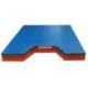 MATELAS DE CHUTE NAGE-KOMI <br />AVEC ENCOCHE TRAPEZOIDALE<br />240 X 200 X 20 CM