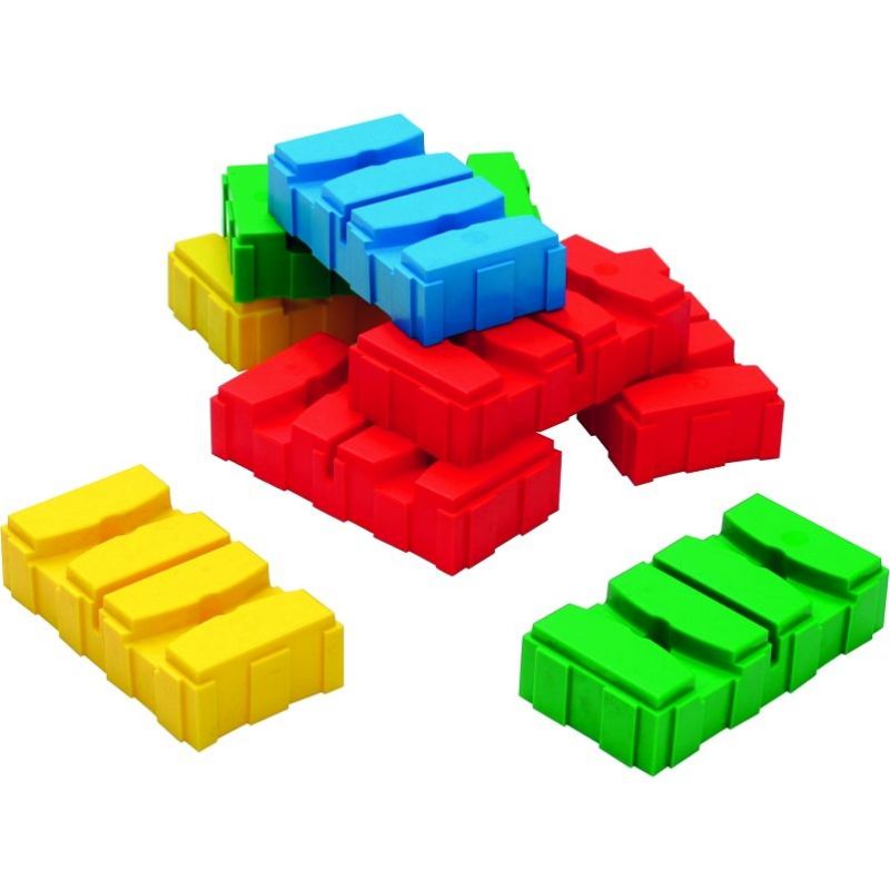 BRIQUES ET DESSUS DE BRIQUES MULTI-JEUX<br />LOT DE 12