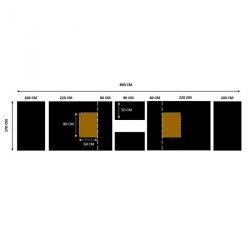 TEETERBOARD CIRCUS MATS 890 X 170 X 15 CM