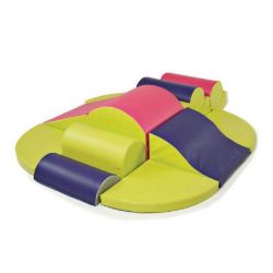 PARCOURS DE MOTRICITÉ BOSSELE 12 MODULES MOUSSES POUR ENFANT DE 2-3 ANS