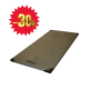 BON PLAN - TAPIS DE SOL FITNESS COINS RENFORCÉS GRIS MÉTALLISÉ COINS NOIRS - 200X100X4 CM