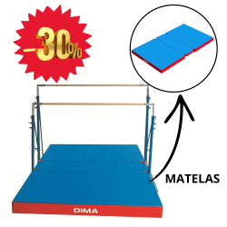 BON PLAN - MATELAS DE RECEPTION REPLIABLE POUR BARRES ASYMETRIQUES 420X240X20CM