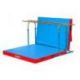 BARRES MIXTES DE GYMNASTIQUE SCOLAIRE <br />A POSER AVEC ROULEMENTS ET MATELAS INTEGRE