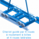 POLE-VAULT RAIL WITH SLIDING CART <br />TO BE FIXED OR EMBEDDED <br />PER LINEAR METER