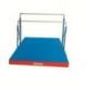 FREE-STANDING UNEVEN BARS <br />WITH ROLLERS AND MATTRESS