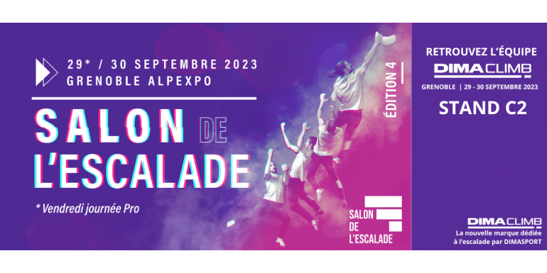 DIMACLIMB AU SALON DE L'ESCALADE 2023 : STAND C2