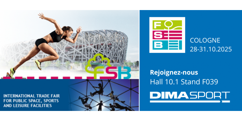 DIMASPORT au salon FSB Cologne 2025 : l’équipement sportif à l’international