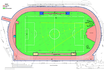 Mark plan. World Athletics marking Plan.