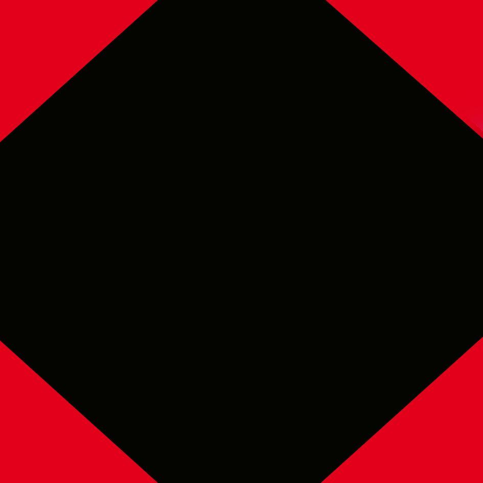 BLACK WITH RED CORNERS